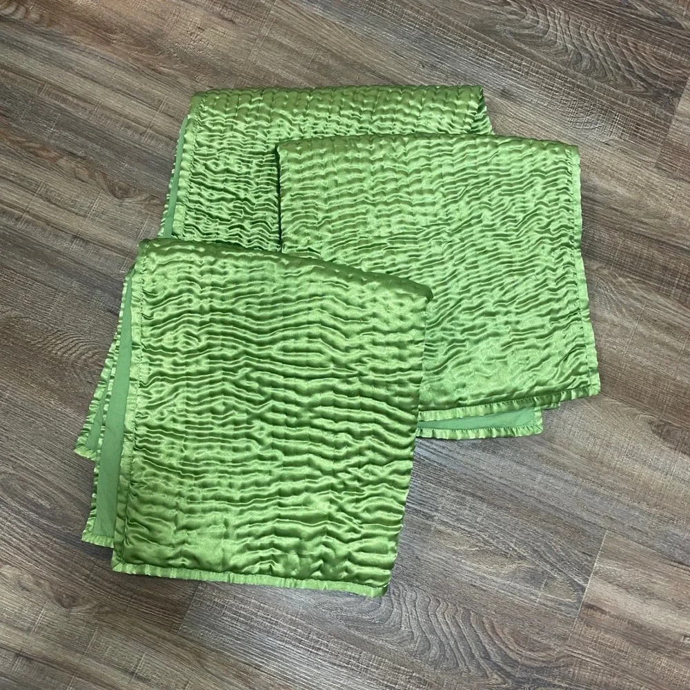 VILLA Textured Lime Green Euro Sham Pillow Cover Decorative Accent